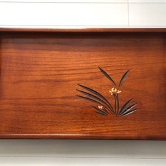 【美品】大きい木製の和盆