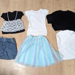 【決定】130cm 6枚セット 無記名 かわいい女子服の画像