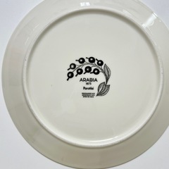 　【定価　1枚¥8.250  アラビア】パラティッシ プレート 26cm ブラックの画像