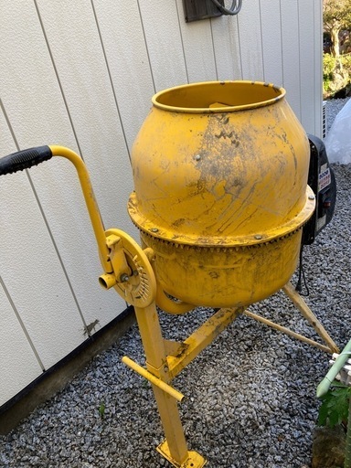 コンクリートミキサー お譲り者決定していますまぜ太郎 容量120L 混合練り上げ50L  