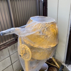 コンクリートミキサー お譲り者決定していますまぜ太郎 容量120L 混合練り上げ50L  の画像