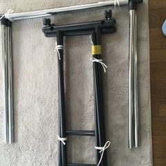 組み立て式ハンガーラック　2段式の画像