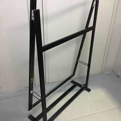 A3722　スタンド看板　屋外　省スペース　フレーム　B1サイズ　店舗用品　L型スタンド看板の画像