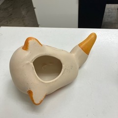 ☆値下げ☆A2504-465 陶器の置物 アヒル キズ汚れ有り①の画像