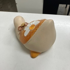 ☆値下げ☆A2504-465 陶器の置物 アヒル キズ汚れ有り①の画像