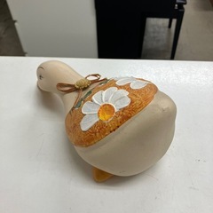 ☆値下げ☆A2504-466 陶器の置物 アヒル キズ汚れ有り②の画像