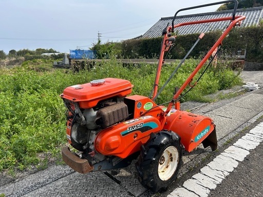 クボタ 管理機　TR50 耕運機 畝立て 4.2馬力 家庭菜園 耕うん幅約500mm デフロック 抵抗棒 土の助　野菜パートナー　宮崎　簡易始動動画あり