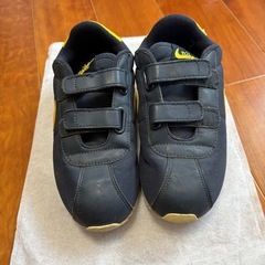 【NIKE スニーカー グレー×イエロー 21cm 使用感あり】の画像