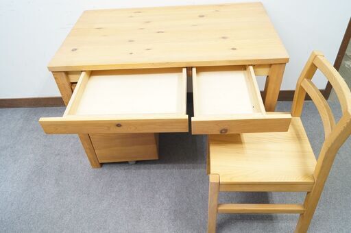 廃盤品 無印良品 パイン材デスクセット デスク キャビネット