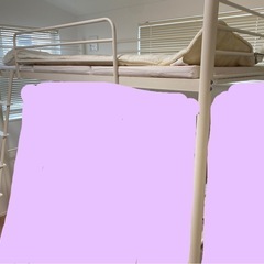 ベッド　ニトリスチールハイベットの画像