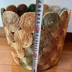 蓋付きバスケット 雑貨の画像