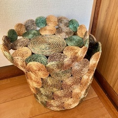 蓋付きバスケット 雑貨の画像