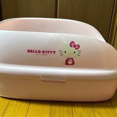 ハローキティ猫トイレの画像