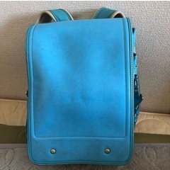 水色 合成皮革 ランドセル 【中古品】