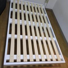 木製　コンパクト　ベッド　180✕97cm　マットレス付き