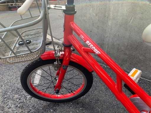 子供用自転車　消防車ヒーローモーターズ16インチ