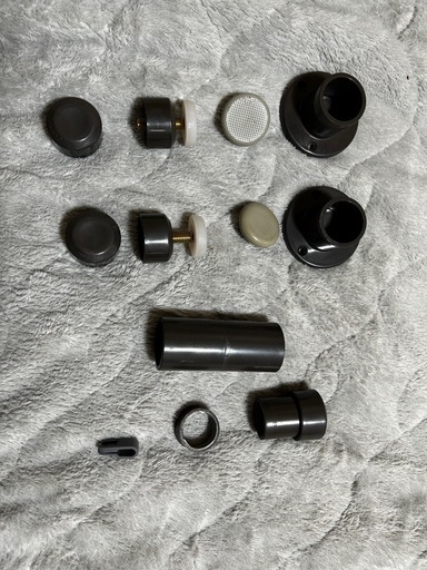 プラスチックパイプ継手セット ダークグレー