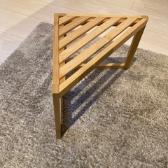 無印良品 竹材　コーナーラック１段 決定しました。の画像