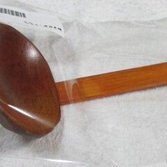 ☆新品☆天然木製  日本製 漆塗り お玉 レードル 21.7cm 　～食品衛生法規格基準適合品～の画像
