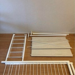 ニトリ　Nポルダ　ワイヤーワードローブ白の画像