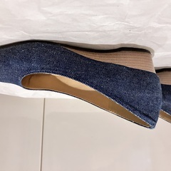 パンプス  デニム風  23cmの画像