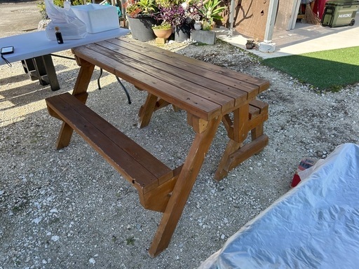 木製テーブル　トランスフォームベンチ