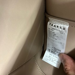☆値下げ☆K2504-400 配送不可 FRAY ID 2way ファーバック ピンクベージュ 中古美品の画像