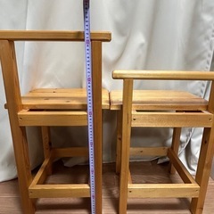 ハンドメイド　椅子　2点セット　の画像