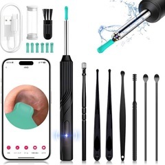 耳かき カメラ付 LEDライト付 耳掃除 無線録画 写真 WiF...