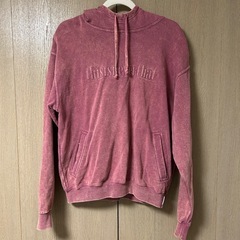 thisisneverthat パーカー レッド 古着風 S