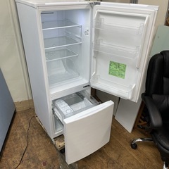 R098 ☀️ 大決算セール特別価格！ アイリスオーヤマ 2ドア冷蔵庫（154L 右開き）21年製 IRSN-15A ⭐動作確認済⭐クリーニング済の画像