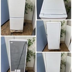 R098 ☀️ 大決算セール特別価格！ アイリスオーヤマ 2ドア冷蔵庫（154L 右開き）21年製 IRSN-15A ⭐動作確認済⭐クリーニング済の画像