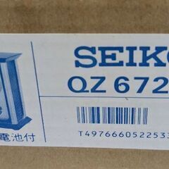 未使用品】SEIKO   置き時計　QZ672ｋの画像