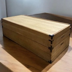 二段桐箱　着物収納　衣装ケース　桐たんす　91x42x27cm