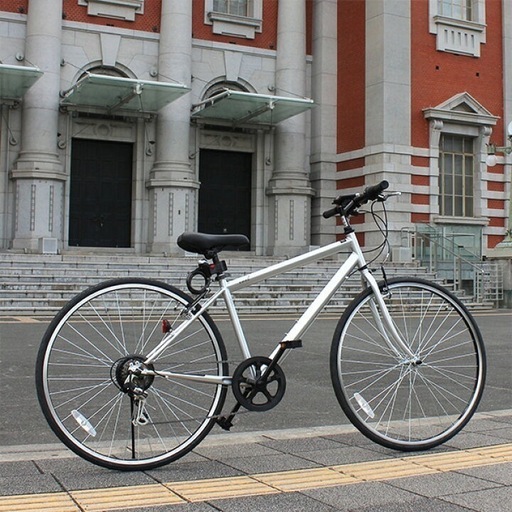 自転車クロスバイク変速ジャンク（シルバー） (sono) 大阪の