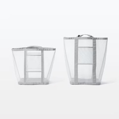 無印良品 ナイロンメッシュランドリーバックの画像
