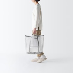 無印良品 ナイロンメッシュランドリーバックの画像