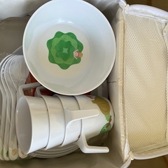 メラミン食器セット　プレート　新品の画像
