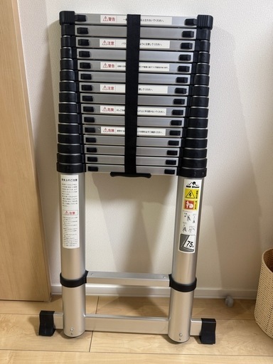 【新品】伸縮ハシゴ6.2m150kg アルミタケノコ梯子