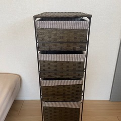 【お譲り決定】収納ラック　ブラウンの画像