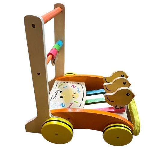 ベビー用品 赤ちゃん 手押し車 木製 ひよこ (さくきち) 笠間の ベビー用品 赤ちゃん 手押し車 木製 ひよこ (さくきち) 笠間の