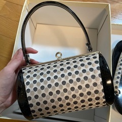 振袖用バッグ、草履