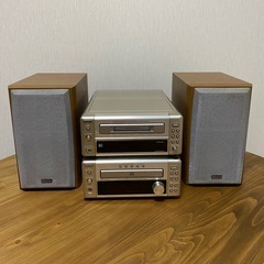 ジャンク品！DENON ミニコンポ スピーカー2台付き