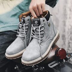 [RDGO] メンズ ブーツ 靴 スニーカー ワークブーツ2足セットです。の画像