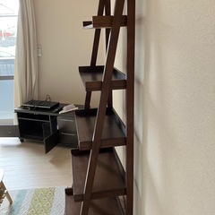 ニトリ 飾り棚 本棚　５段木製ラックの画像