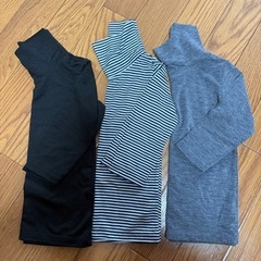 【UNIQLO 】ベビー80 フリース3着、ヒートテック3着　美品の画像
