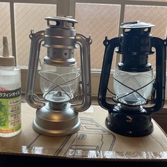 「取り引き中」キャンプ用オイルランプの画像