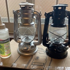 「取り引き中」キャンプ用オイルランプの画像