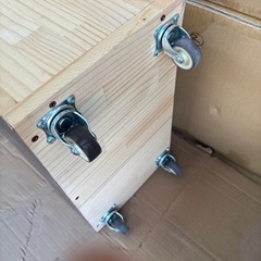 DIY 手作り 宅配ボックス 郵便 キャスター付きの画像