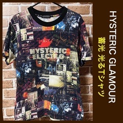 【サイトで売れました】レア 希少　ヒステリックグラマー 蓄光 ロゴが光るTシャツの画像